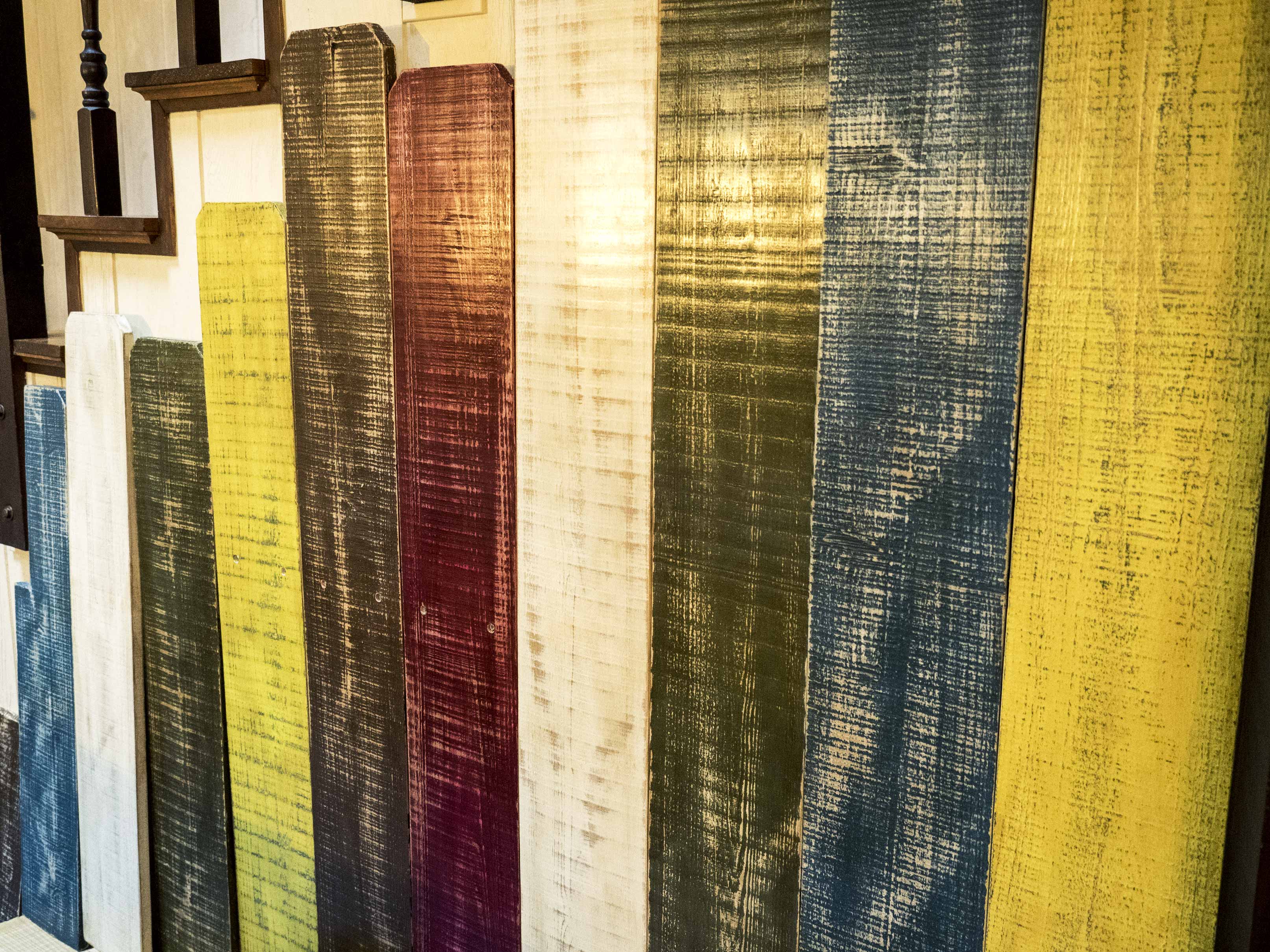 distressing wood waxed finished boards